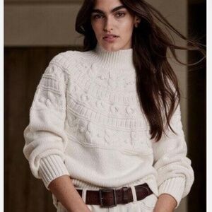 Banana Republic Winter White Couronne Sweater